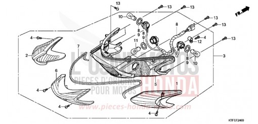 REAR COMBINATION LIGHT SH150C de 2012